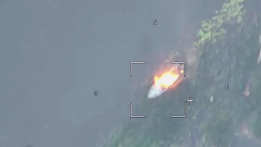 Khoảnh khắc UAV Lancet của Nga phá hủy xuồng cao tốc Ukraine